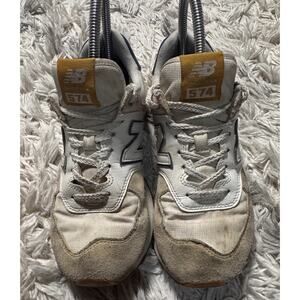 New Balance 574 WL574JCC 2021 White/Yellow/Blue Women's Size 6B